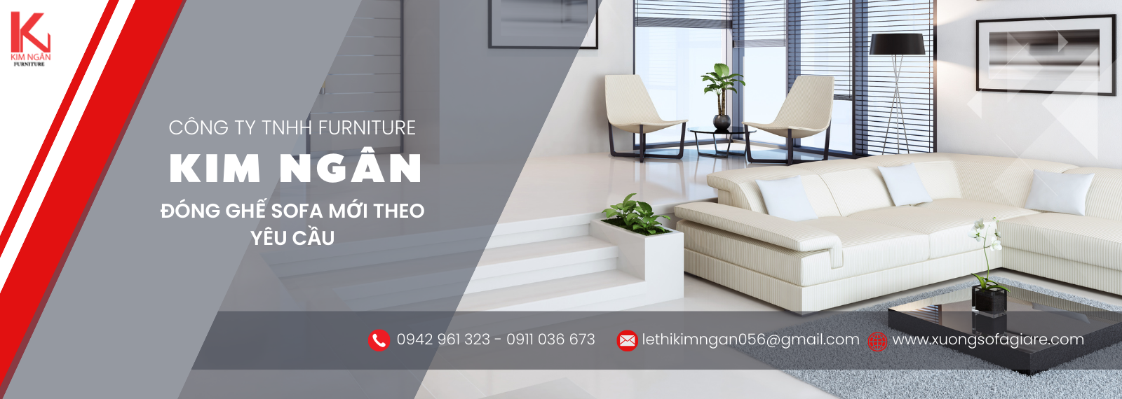 Công ty TNHH Furniture Kim Ngân - Đóng ghế sofa mới theo yêu cầu